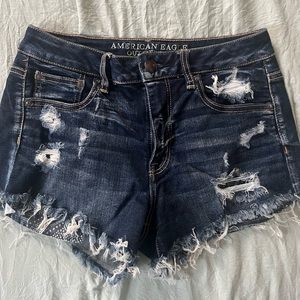 American Eagle Denim Festival Distressed Shorts